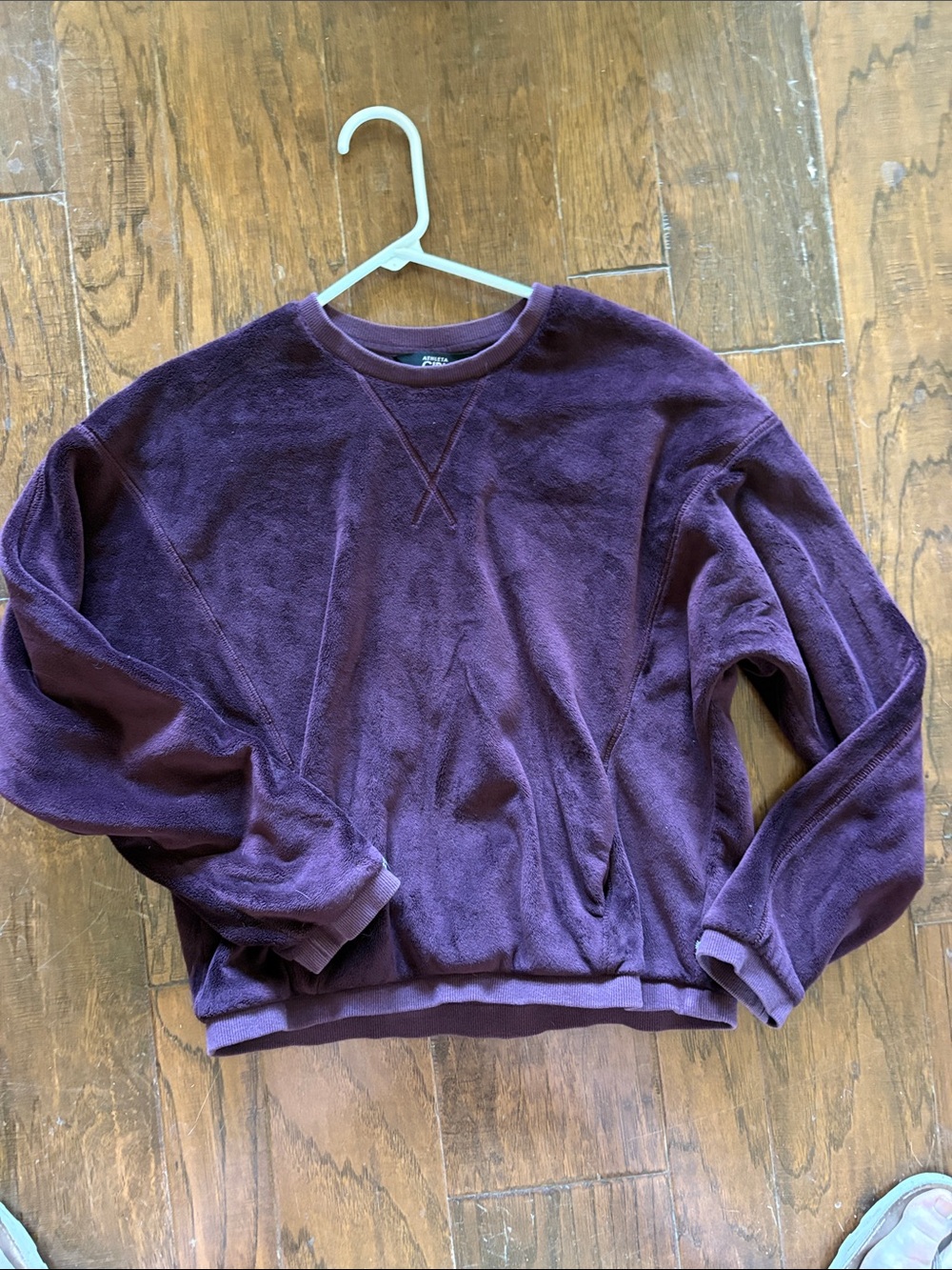 Athleta Plum Crewneck Hoodie Sweatshirt
